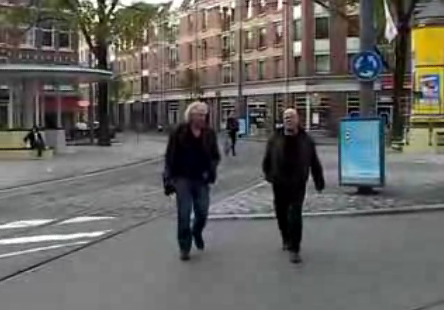 Jan & Henk op het Van Limburg Stirumplein, 2007 